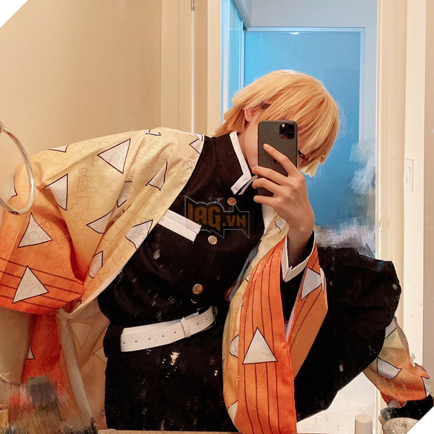 Chết cười! Nữ coser đáng yêu nhất cosplay Zenitsu Kimetsu No Yaiba và cái kết ngáo không tả! 3
