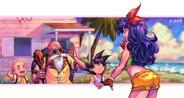 Loạt fanart không đấm nhau của Dragon Ball: Goku đừng cho ăn đậu thì yên bình thế này đây! 2