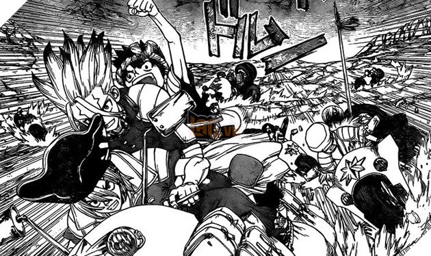 Spoiler Dr.Stone chap 178: đường xa vất vả, Senku quyết tâm chế tạo cáp treo vượt núi!