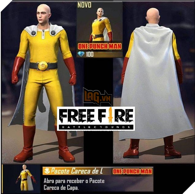 Free Fire x One Punch Man Collab trang phục bị rò rỉ 2