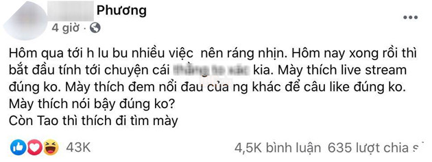 
Dù hay tin trước nhưng Huỳnh Phương đã cố gắng kìm nén nỗi tức giận cho đến tận hôm nay. (Ảnh: Chụp màn hình). - Tin sao Viet - Tin tuc sao Viet - Scandal sao Viet - Tin tuc cua Sao - Tin cua Sao