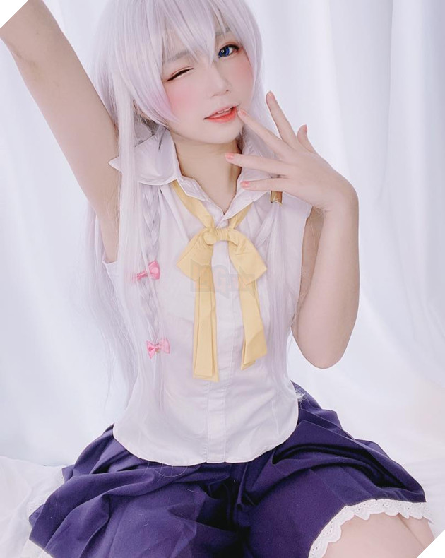 Cosplay siêu đáng yêu, Hành Trinh Của Elaina và Nana Vô Năng từ dảk hóa hường phấn quyến rũ 6