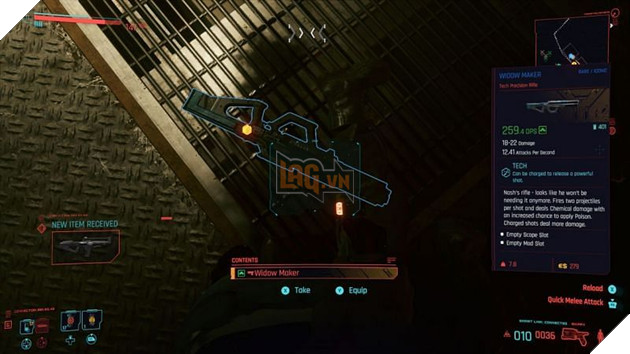 Cyberpunk 2077: Tổng hợp những vũ khí biểu tượng và cách để nhận được nó 4