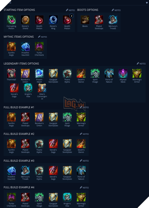  LMHT: Hướng dẫn cách lên đồ mới và bảng ngọc mạnh nhất cho Sion Tiền Mùa 11 7