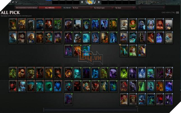 Hình ảnh lúc đầu của các hero dota 2