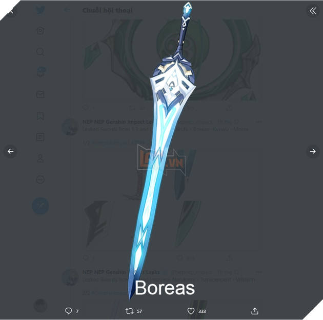 Rò rì tạo hình của hàng chục món vũ khí có thể sẽ xuất hiện tại phiên bản 1.3 của Genshin Impact 13