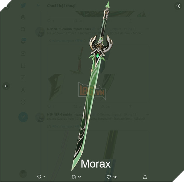 Rò rì tạo hình của hàng chục món vũ khí có thể sẽ xuất hiện tại phiên bản 1.3 của Genshin Impact 15