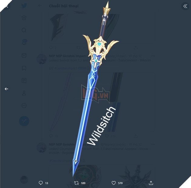 Rò rì tạo hình của hàng chục món vũ khí có thể sẽ xuất hiện tại phiên bản 1.3 của Genshin Impact 18