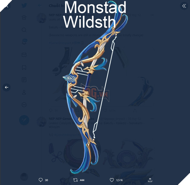 Rò rì tạo hình của hàng chục món vũ khí có thể sẽ xuất hiện tại phiên bản 1.3 của Genshin Impact 5