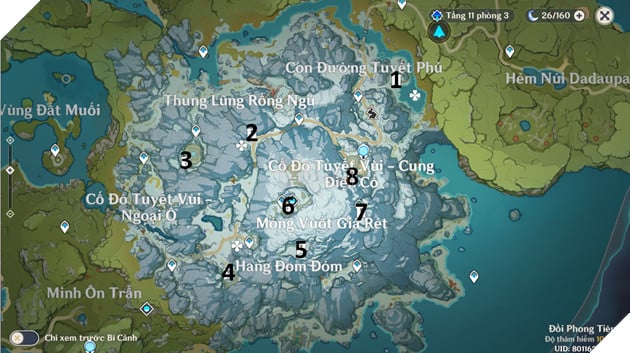 Hướng dẫn cách lấy vũ khí trọng kiếm Tuyết Vùi Tinh Ngân trong phiên bản 1.2 của Genshin Impact