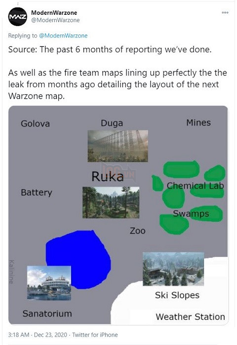 Nguồn tin nội bộ Call of Duty hé lộ bản đồ mới cho Warzone 2