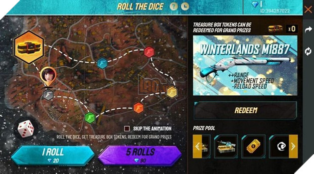 Garena Free Fire: Làm thế nào để có được Skin Winterlands M1887 mới? 2