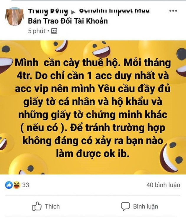 Xuất hiện một hình thức lừa đảo mới đội lốt nhờ cày thuê trong cộng đồng Genshin Impact