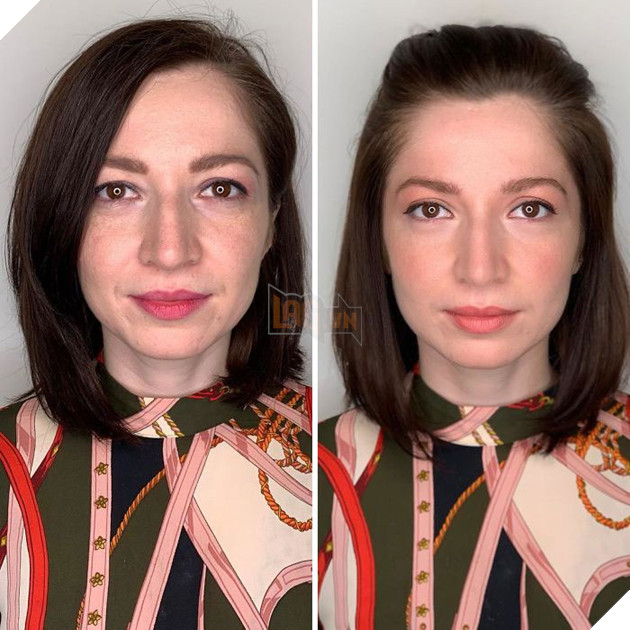 Bất ngờ trước sự khác biệt giữa tự trang điểm và được chuyện gia trang điểm 10