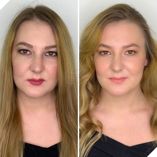 Bất ngờ trước sự khác biệt giữa tự trang điểm và được chuyện gia trang điểm 7