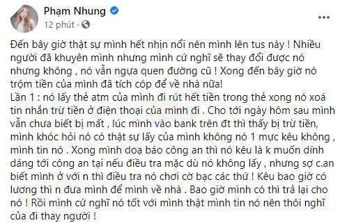 Sena lại tạo biến lớn, trộm tiền của người yêu đến tận 4 lần, cả tiền chữa bệnh cho mẹ Chubby cũng không tha
