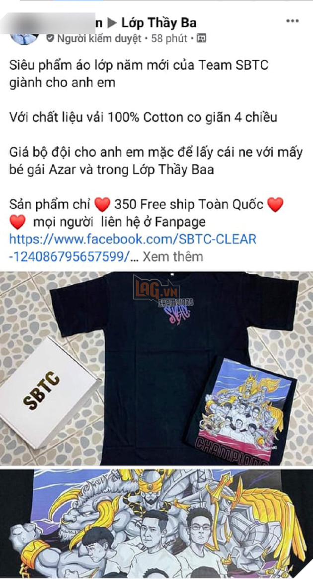 LMHT: SBTC mở bán áo đồng phục , game thủ gay gắt bảo rằng bỏ mặt Sena ra thì mua 