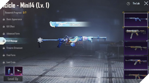 PUBG Mobile Icicle Mini 14 Vòng quay may mắn và được nâng cấp hoàn toàn 6