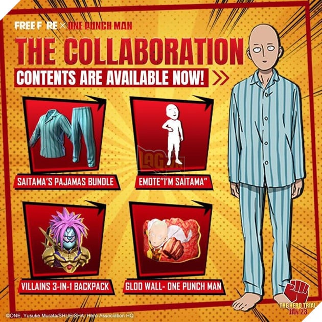 Free Fire X One Punch Man Collab: Ngày phát hành, Sự kiện, Skin, Giao diện và hơn thế nữa 4