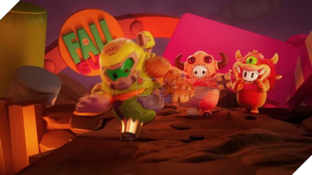 Fall Guys: Ultimate Knockdown hé lộ toàn bộ skin Crossover với Doom