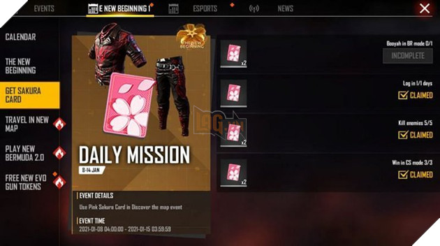 Garena Free Fire: Cách nhận Flame Chaser MIỄN PHÍ từ Nhiệm vụ Bermuda mới 3