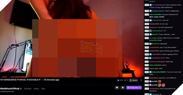Nữ streamer chỉ bị cấm 3 ngày sau khi cởi quần lót khi phát trực tiếp 4