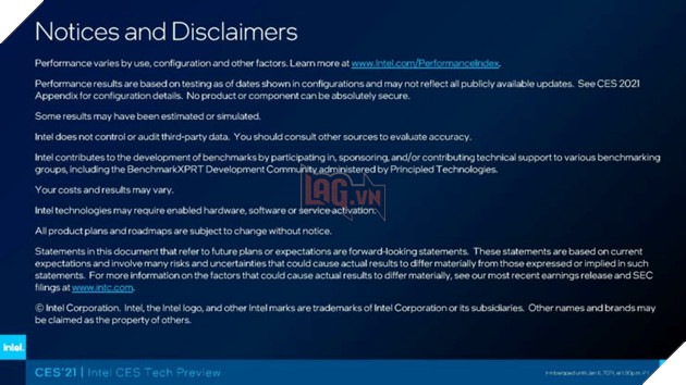 CES 2021 - Intel ra mắt Tiger Lake H TGL-H CPU laptop nhanh nhất trên quy trình 10nm SuperFin 6