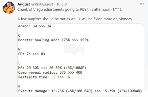 LMHT: Riot Games phải nerf khẩn cấp Viego vì hắn ta quá mạnh tại máy chủ PBE
