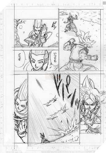 Spoiler Dragon Ball Super chap 68 và 12 trang bản thảo: Hành tung của Granola. Goku VS Whis! 12
