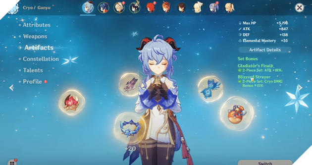 Genshin Impact: Mẹo xây dựng Ganyu trở thành phù thủy mạnh mẽ nhất 8