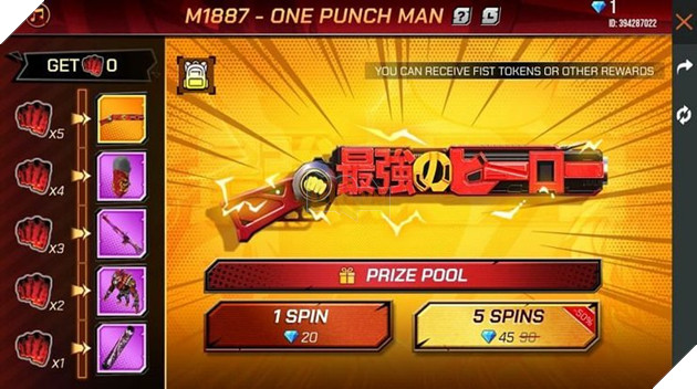 Free Fire: Các thuộc tính Skin One Punch Man M1887, Chiến thuật lối chơi và hơn thế nữa! 2