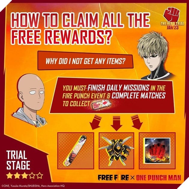 Free Fire: Các thuộc tính Skin One Punch Man M1887, Chiến thuật lối chơi và hơn thế nữa! 3
