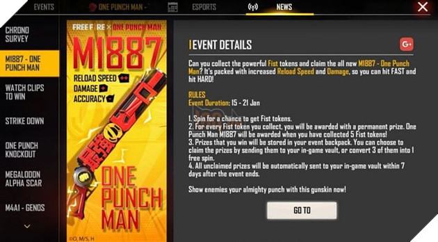 Free Fire: Các thuộc tính Skin One Punch Man M1887, Chiến thuật lối chơi và hơn thế nữa! 5