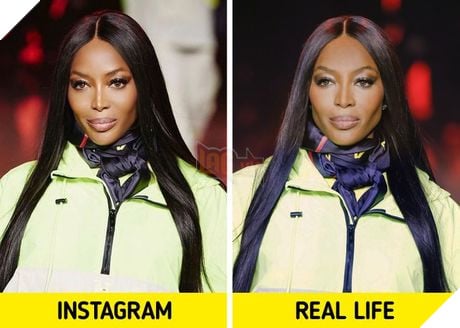 Bóc trần sự khác nhau một trời một vực giữa ảnh Instagram và thực tế của sao Hollywood 9