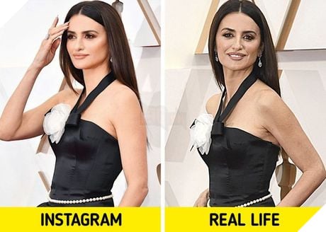 Bóc trần sự khác nhau một trời một vực giữa ảnh Instagram và thực tế của sao Hollywood 3