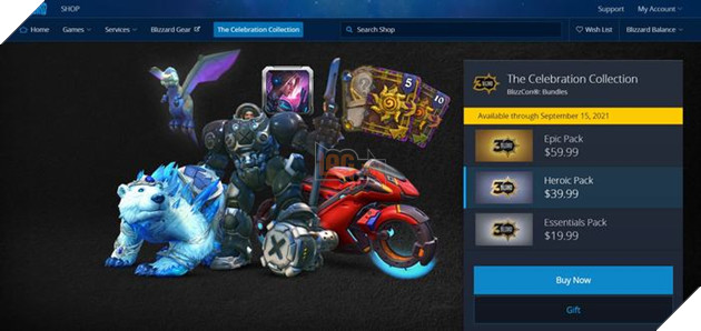 Blizzard chào mừng kỷ niệm 30 năm bằng các phần quà In-game