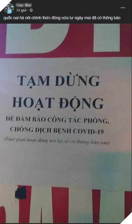 Đã có thông báo yêu cầu toàn bộ quán net tại Hà Nội đóng cửa vì tình hình dịch bệnh căng thẳng 3