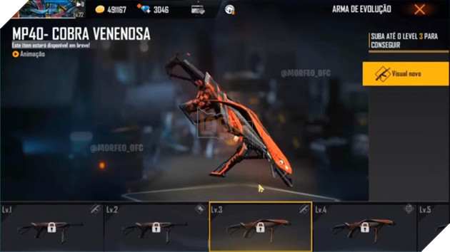 Free Fire sắp nhận được skin súng tiến hóa mới 'Cobra MP40' 4