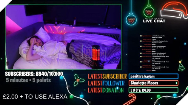 Livestream khi đang ngủ, YouTuber kiếm 70 triệu VNĐ trong vòng 1 tuần