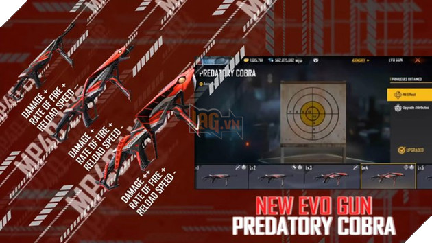 Free Fire: Mọi thứ bạn cần biết về Skin Predatory Cobra MP40 mới 2