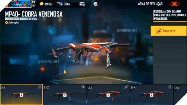 Free Fire: Mọi thứ bạn cần biết về Skin Predatory Cobra MP40 mới 3