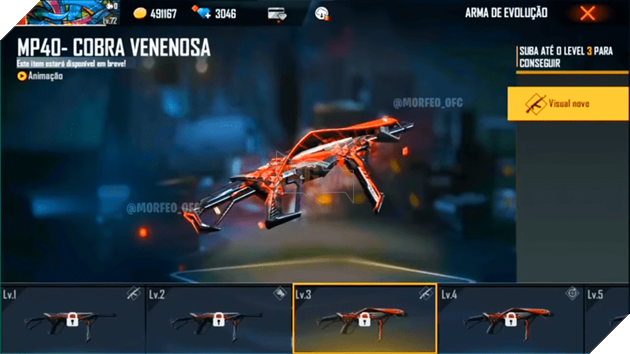 Free Fire: Mọi thứ bạn cần biết về Skin Predatory Cobra MP40 mới 5