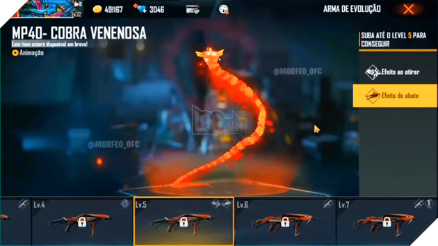 Free Fire: Mọi thứ bạn cần biết về Skin Predatory Cobra MP40 mới 8