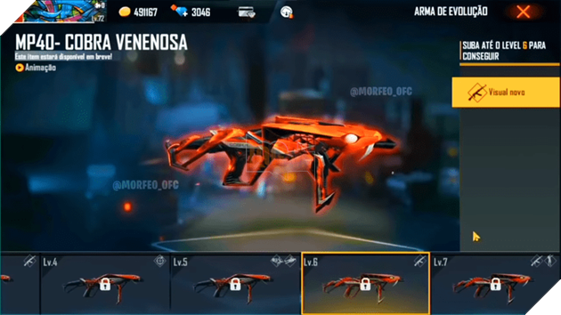 Free Fire: Mọi thứ bạn cần biết về Skin Predatory Cobra MP40 mới 9