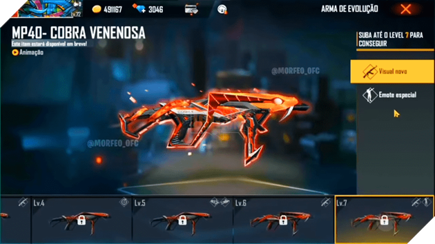 Free Fire: Mọi thứ bạn cần biết về Skin Predatory Cobra MP40 mới 10
