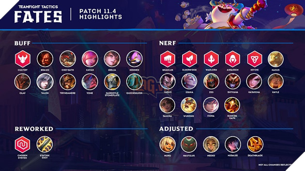 DTCL: Chi tiết bản cập nhật 11.4 - Nerf hàng loạt meta và Tướng Tinh Anh quá mạnh