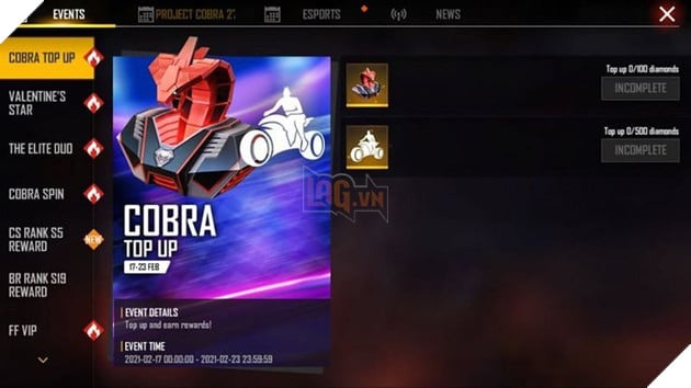 Free Fire: Cobra Top Up đã ra mắt! Cobra Statue Loot Box và Biker Emote độc quyền 6