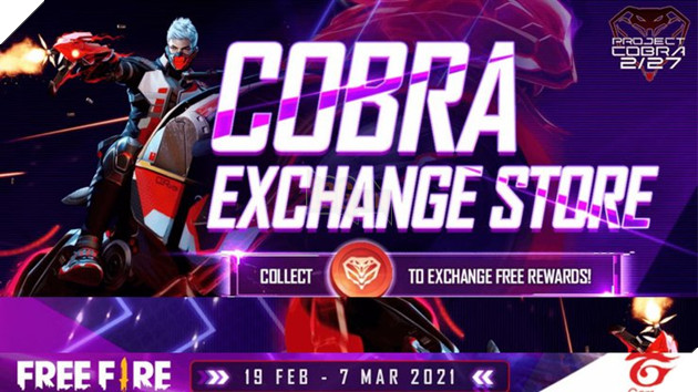 Sự kiện Garena Free Fire Cobra Go: Nhận Skins và Phần thưởng Miễn phí 2