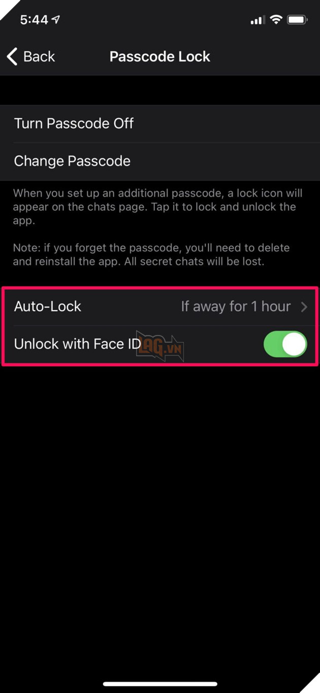 Hướng dẫn: Cách bảo mật Telegram bằng Face ID trên iPhone hoặc Touch ID 7