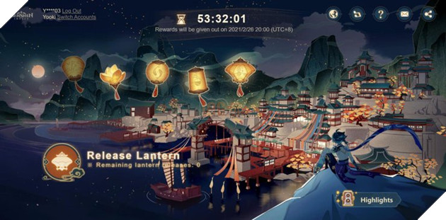 Sự kiện web Genshin Impact: Sự kiện Wish Upon A Lantern với nhiều phần thưởng hấp dẫn 2